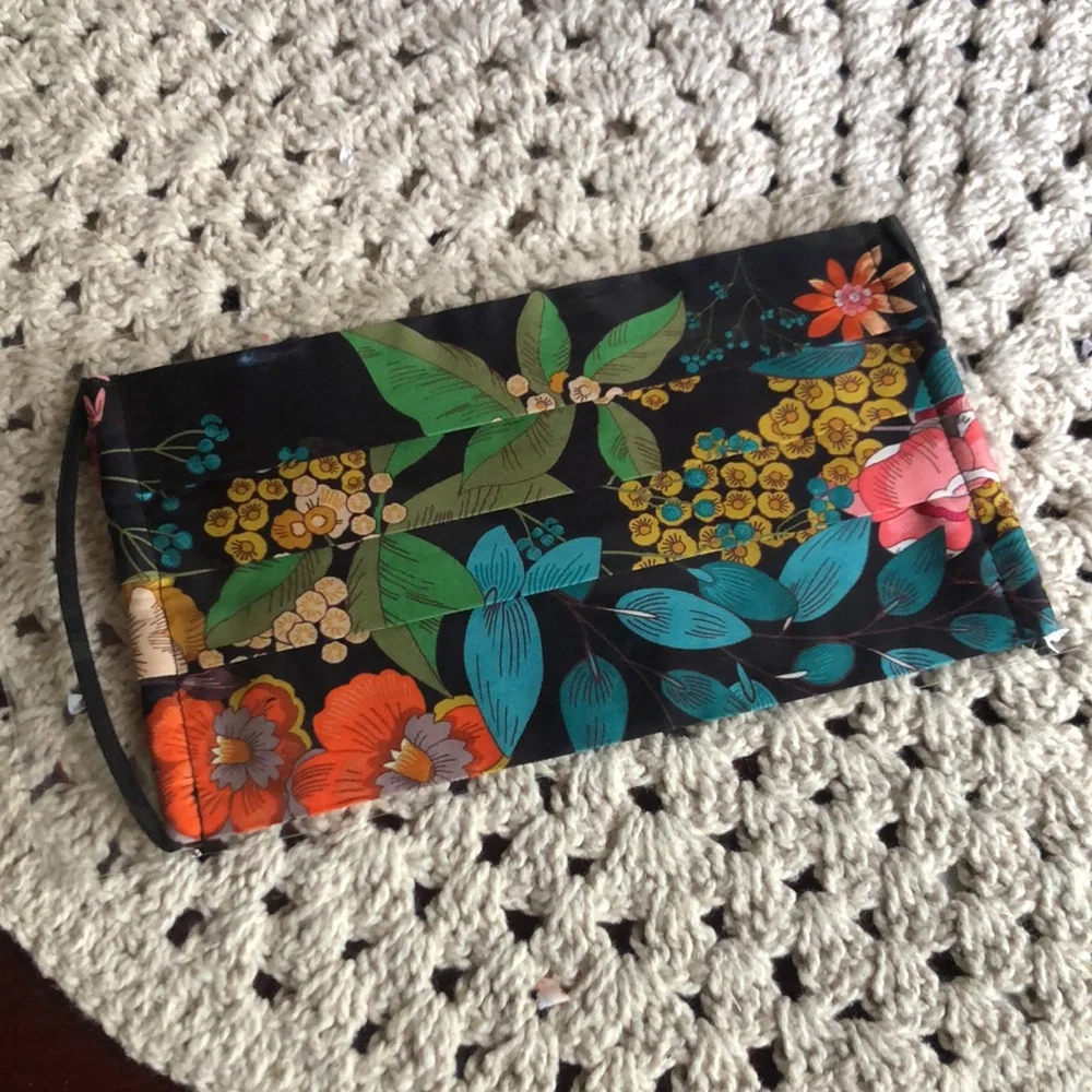 Johnny Was Floral Face Mask with Vibrant Colors